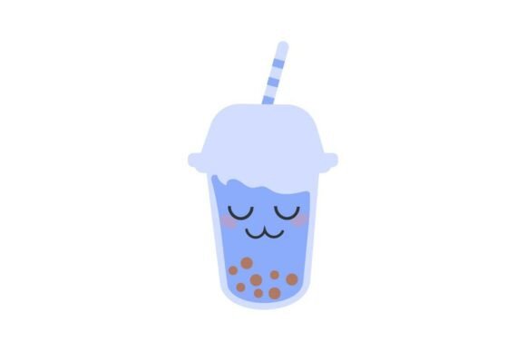 Berry Boba Tea: A Playful, Stitch-Ready Graphic
