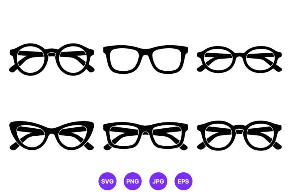 Black Round and Square Glasses Frames