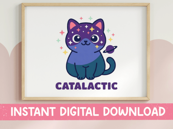 Catalactic Galaxy Cat SVG