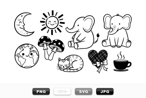Cute Hand Drawn Animal Clipart
