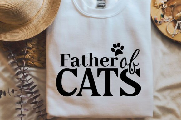 Father of Cats SVG T-Shirt Design