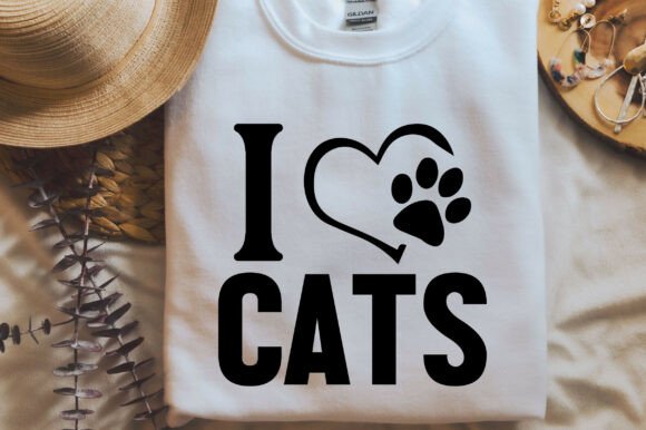 I Love Cats SVG PNG Cat SVG T-shirt Desi