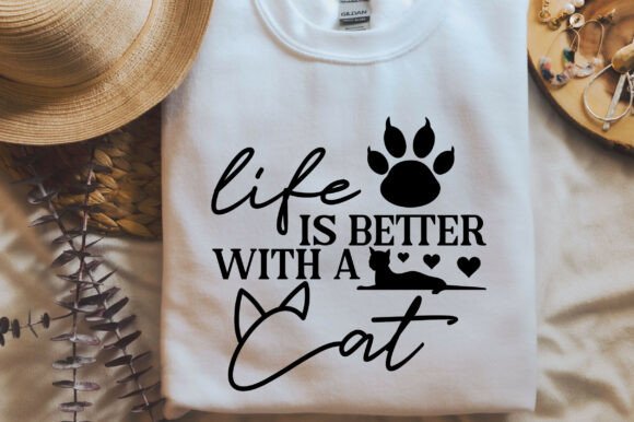 Life is Better with a Cat SVG PNG Cat SV
