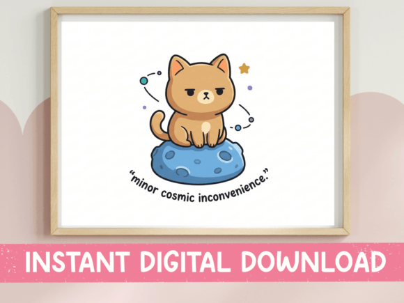Minor Cosmic Inconvenience Cat SVG