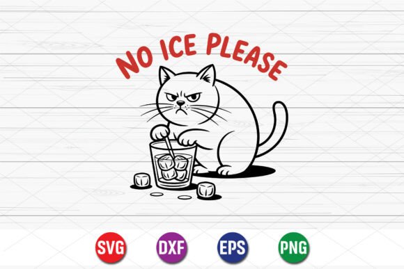 No Ice Please Cat SVG