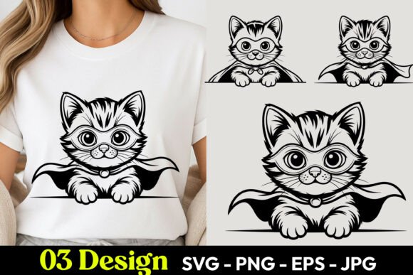 Peekaboo Kitten SVG PNG